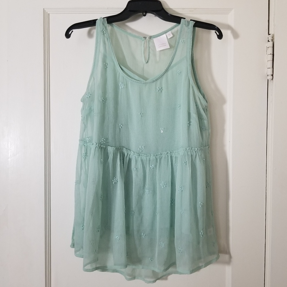 LC | Beaded Babydoll Blouse